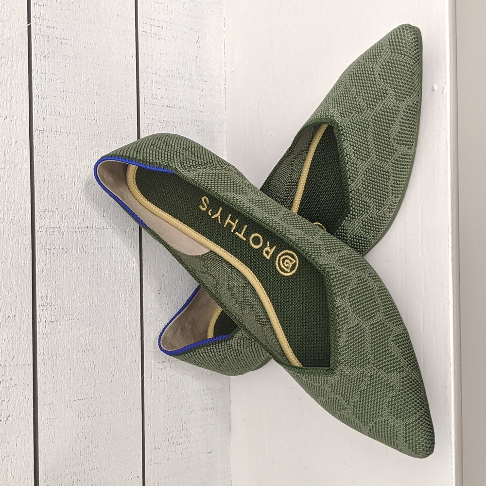 Rothy's Safari Green Points (retired and rare)
